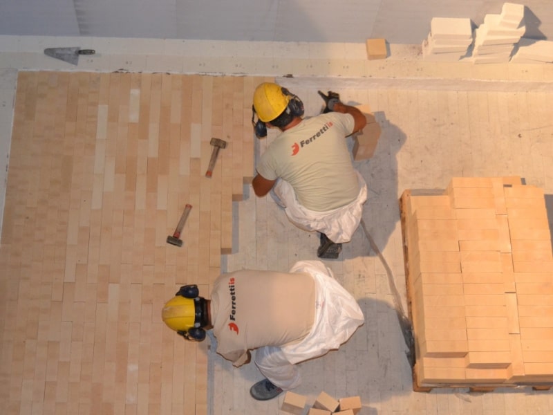 Fase di produzione forni industriali